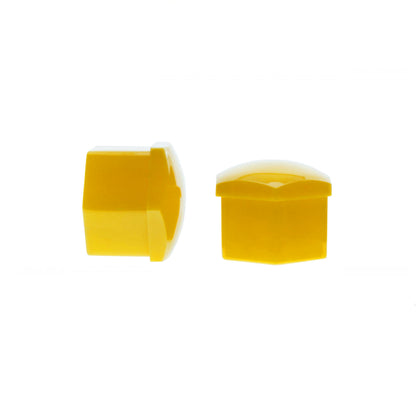 Hjulmutterskydd – Gul – Plast – 20-pack – 18 mm mm