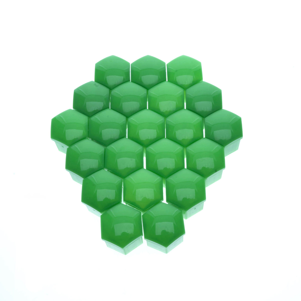 Hjulmutterskydd – Grön – Plast – 20-pack – 18 mm mm