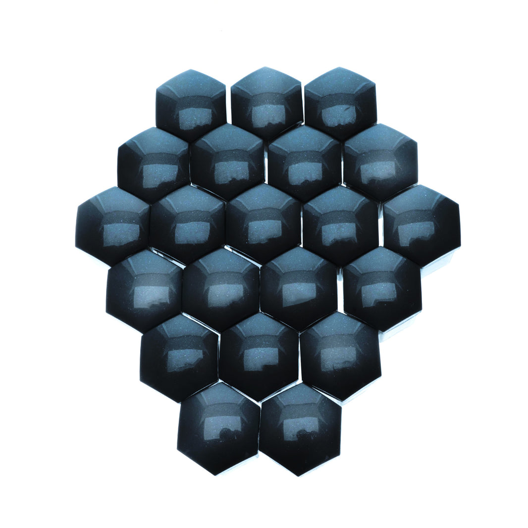 Hjulmutterskydd – Svart – Plast – 20-pack