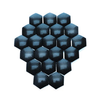 Hjulmutterskydd – Svart – Plast – 20-pack