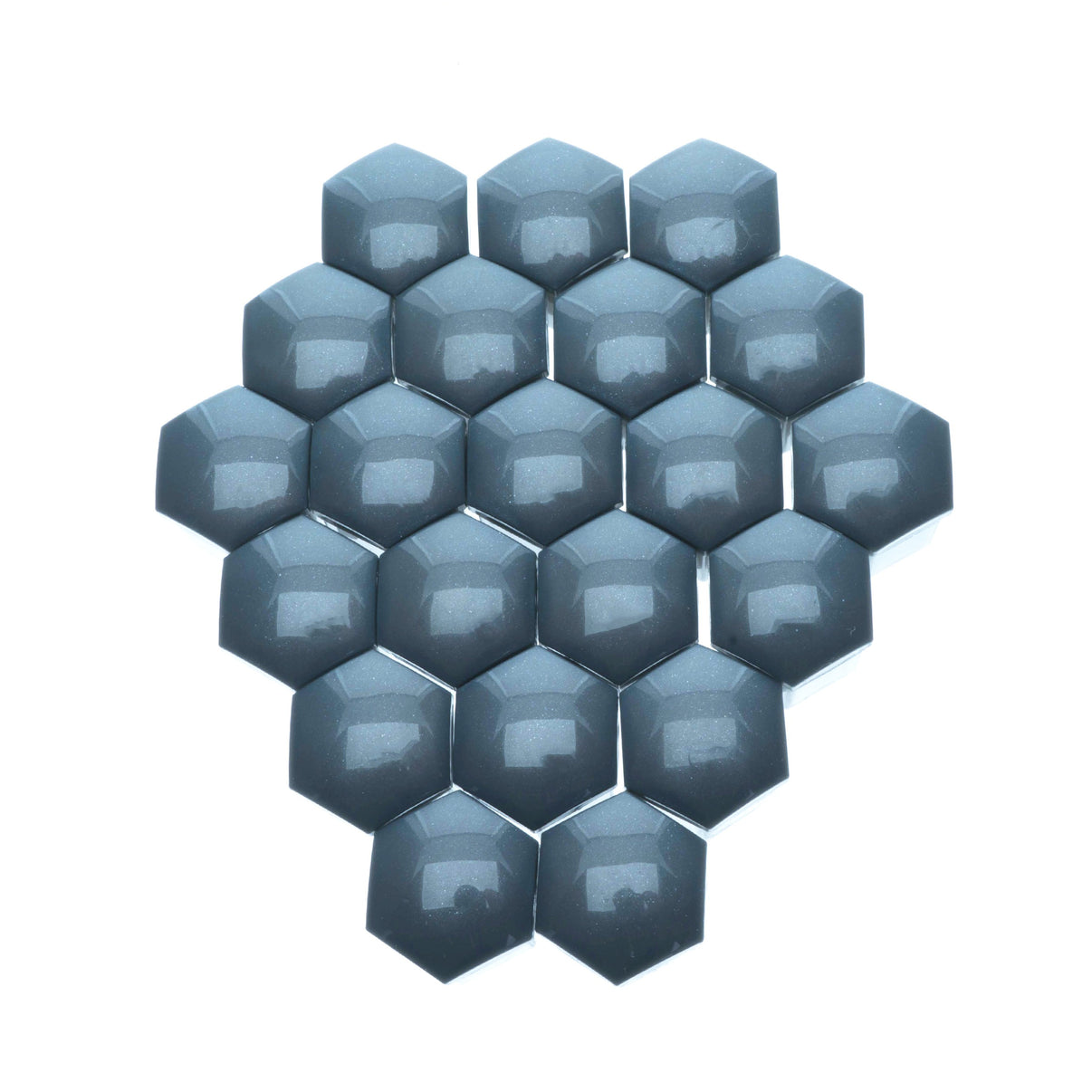 Hjulmutterskydd – Grå – Plast – 20-pack – 24 mm mm