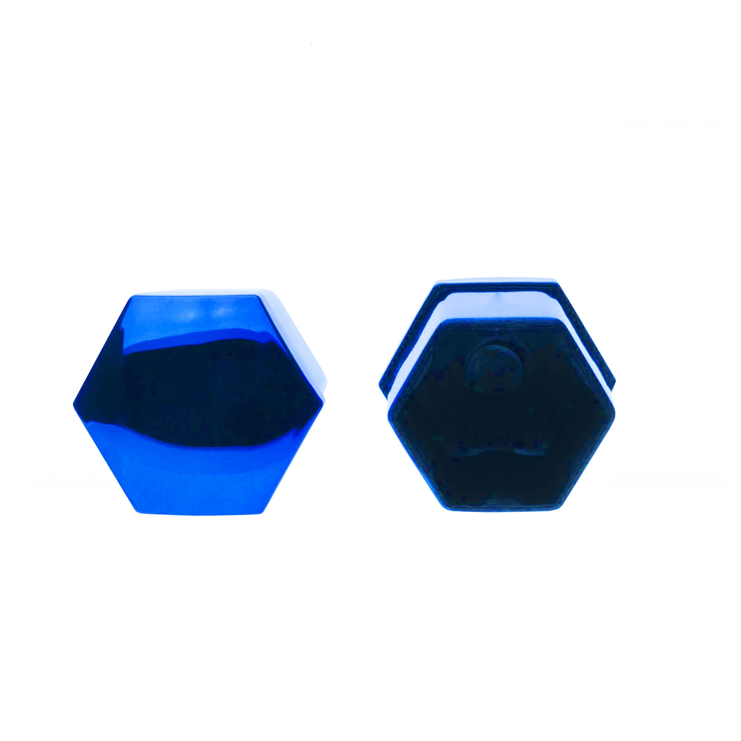 Hjulmutterskydd – Blå (metallic) – Plast – 20-pack – 24 mm mm
