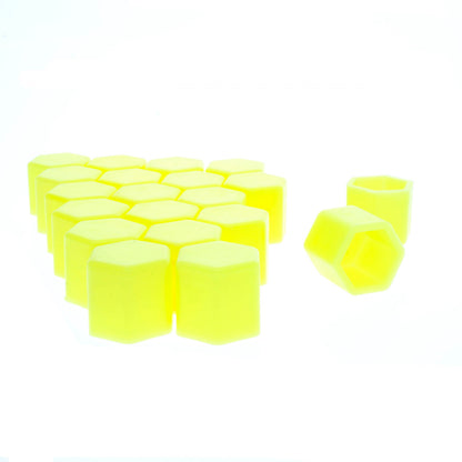 Hjulmutterskydd – Gul – Silikon – 20-pack – 17 mm