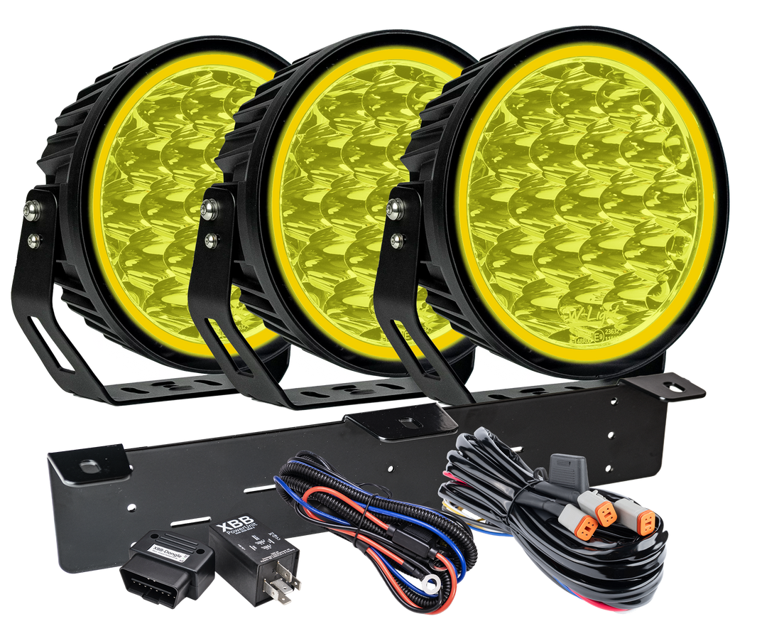 produktbillede fra forsiden viser W – Light XTREME W9 RAD3 – Gul – W-Light