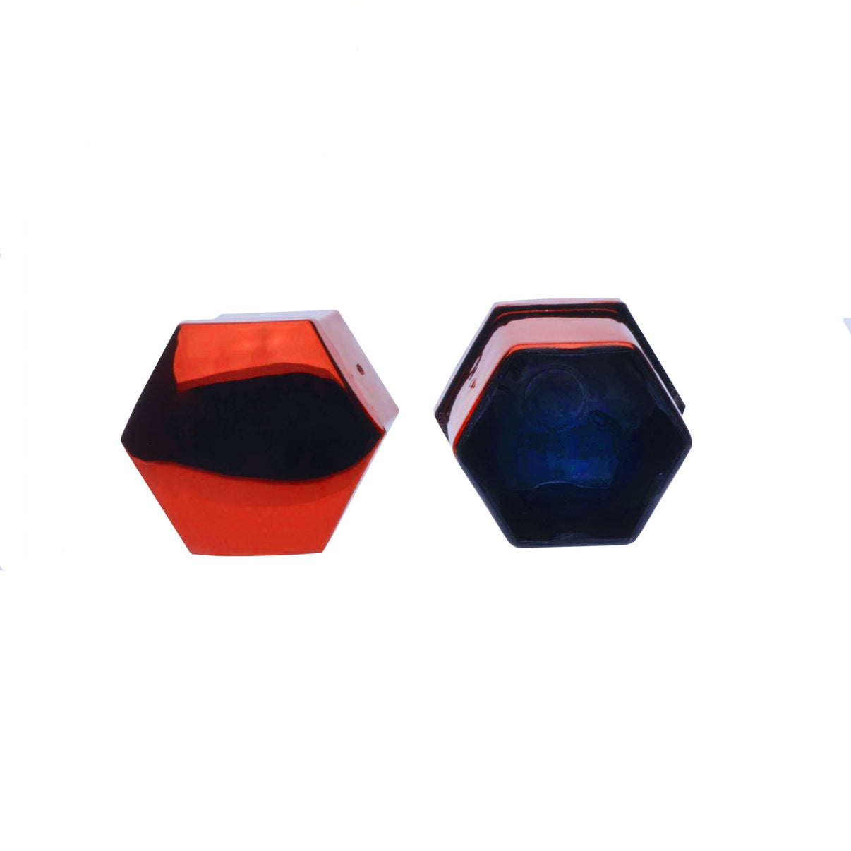 Hjulmutterskydd – Röd (metallic) – Plast – 20-pack – 24 mm mm