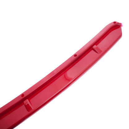 Frontsplitter – Röd inserts, Svart gloss – ABS