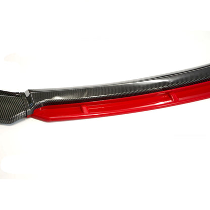 Frontsplitter – Röd inserts – ABS