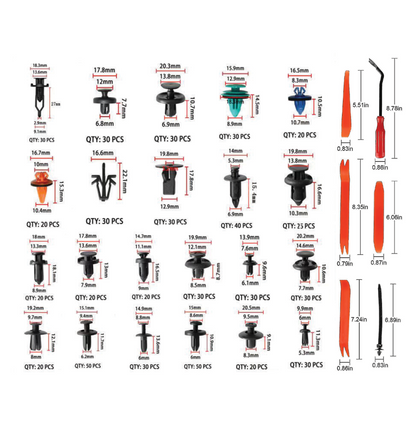 Fästclips – 635-pack