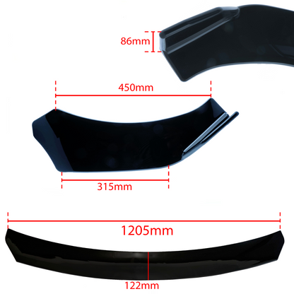 Frontsplitter – Svart gloss – ABS