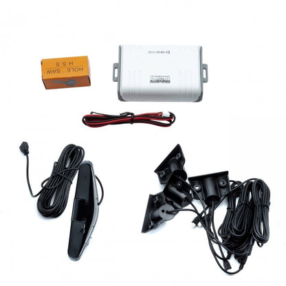 Parkeringssensor med display – Svart – ultraljudssensor – 4 sensorer – 4x 2,5 m