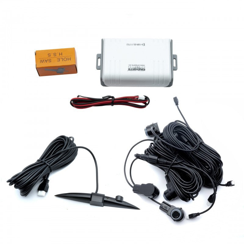 Parkeringssensor med display – Svart – ultraljudssensor – 4 sensorer – 4x 2,5 m