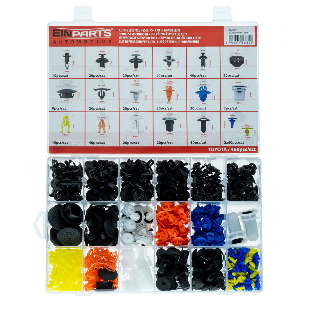 Fästclips – 460-pack