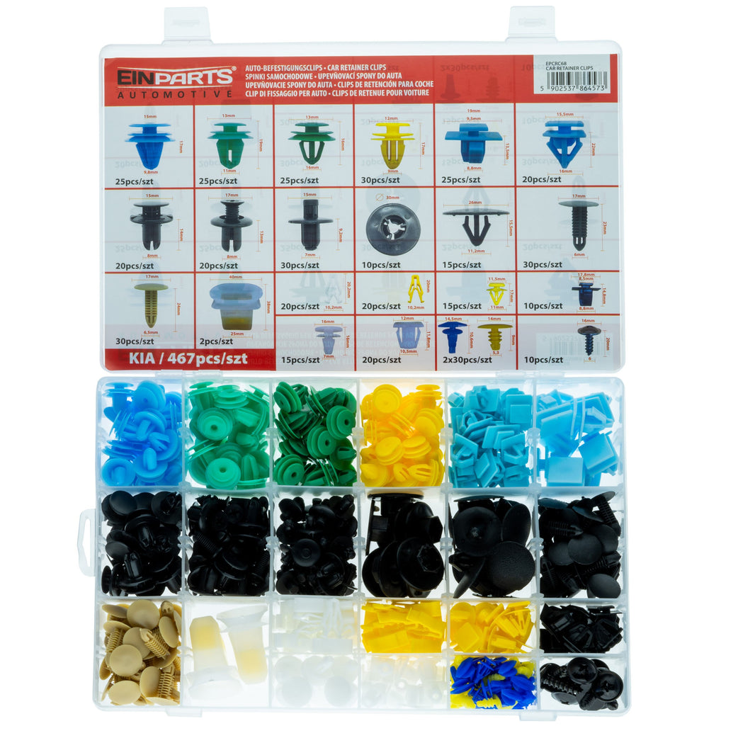 Fästclips – 467-pack