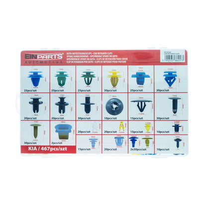 Fästclips – 467-pack