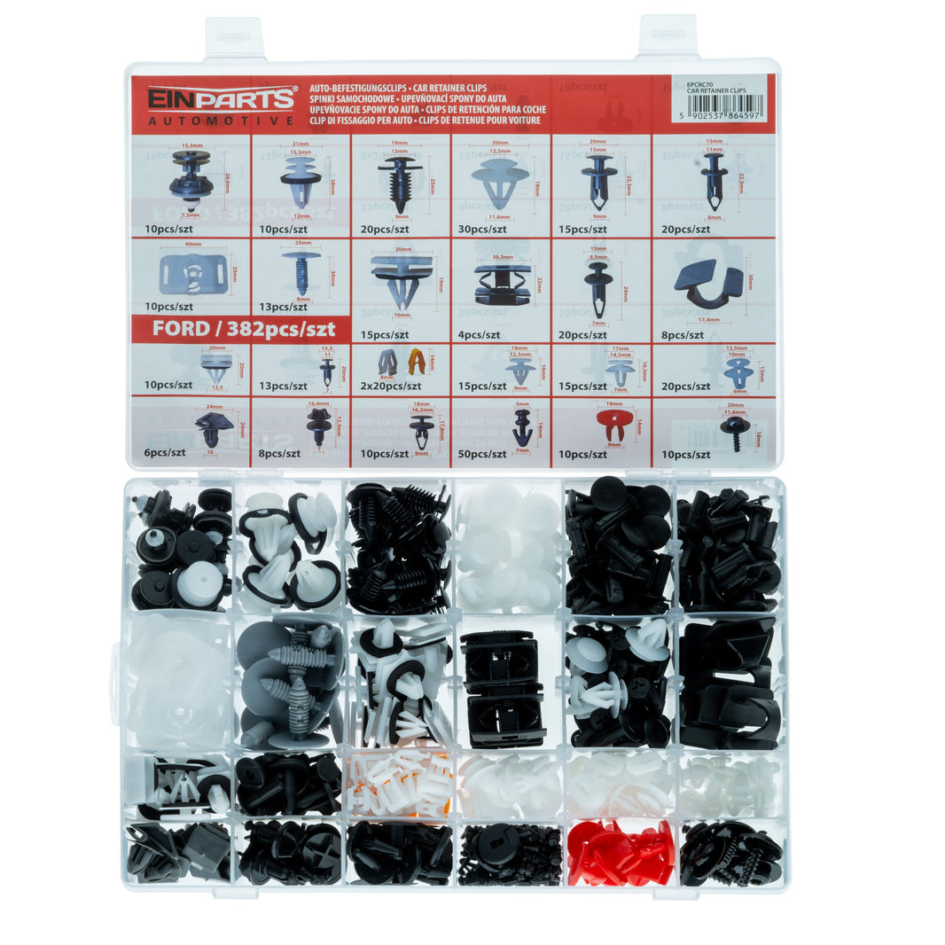 Fästclips – 382-pack