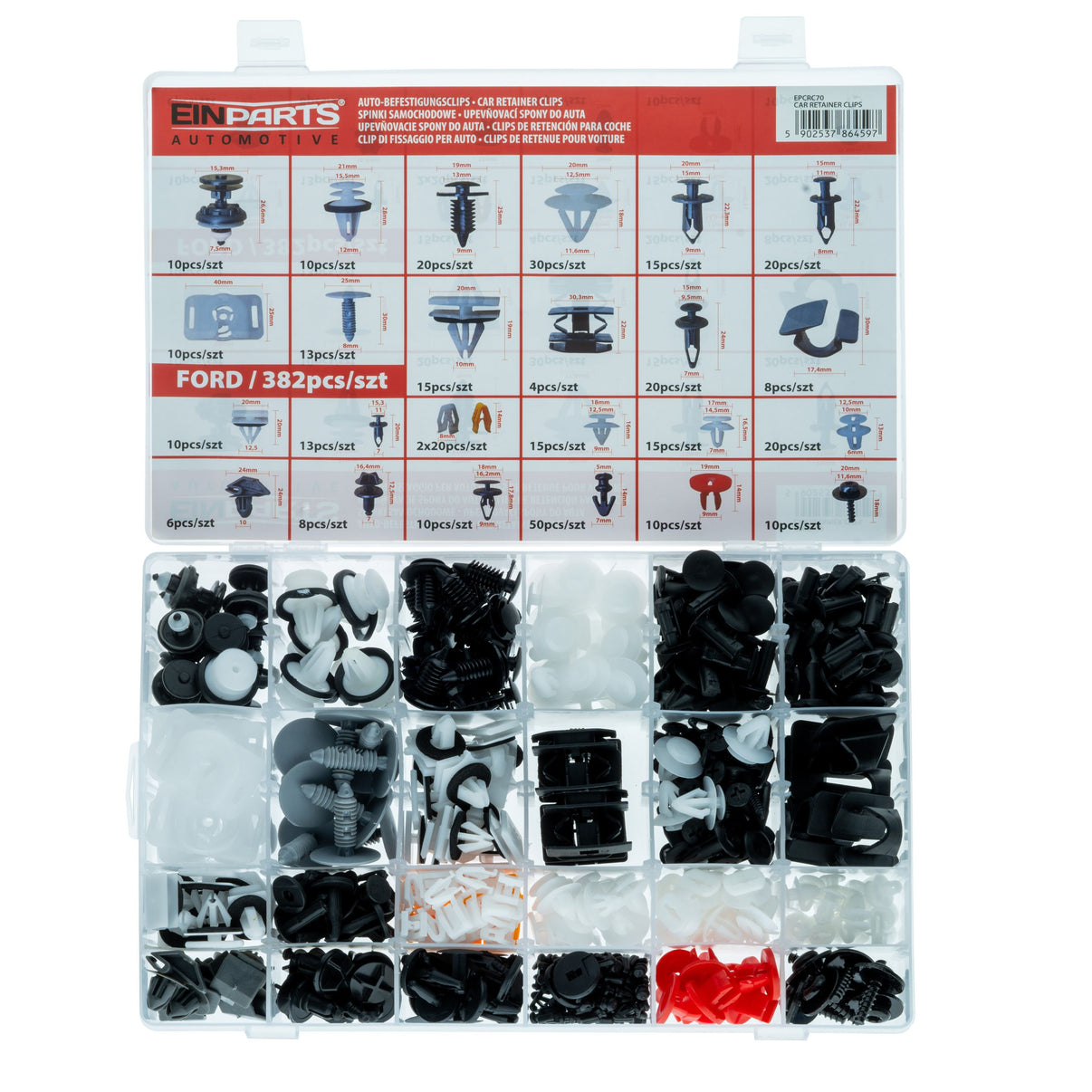 Fästclips – 382-pack