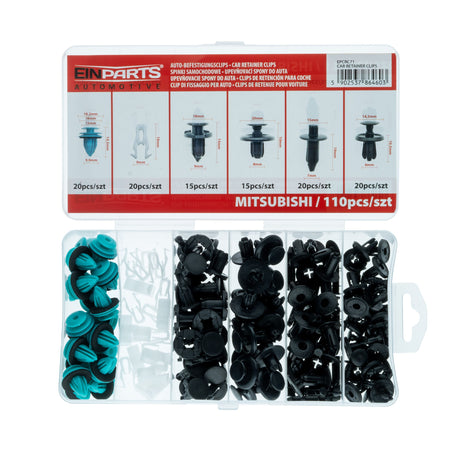 Fästclips – 110-pack
