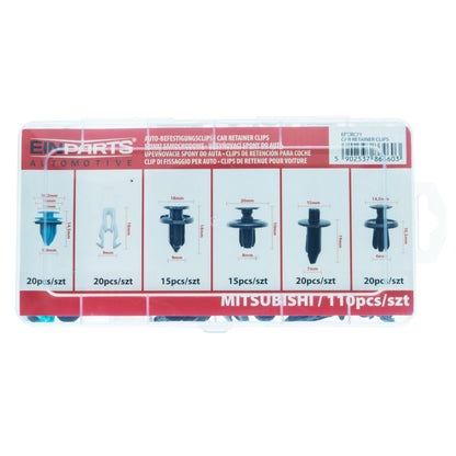 Fästclips – 110-pack