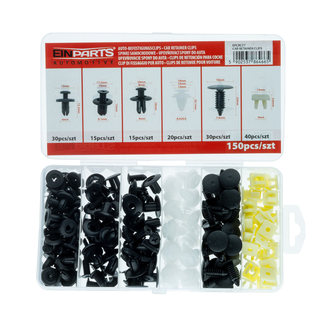 Fästclips – 150-pack