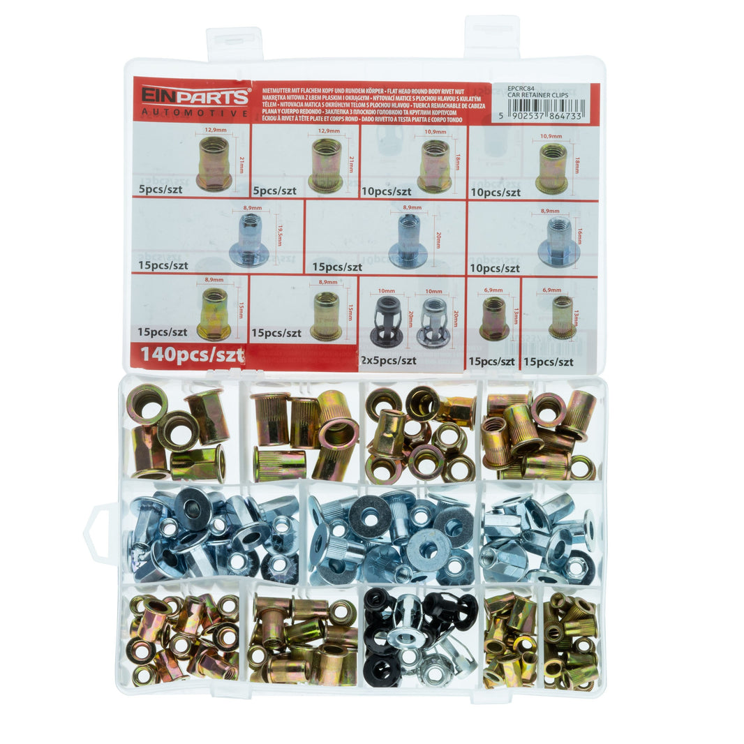 Fästclips – 140-pack