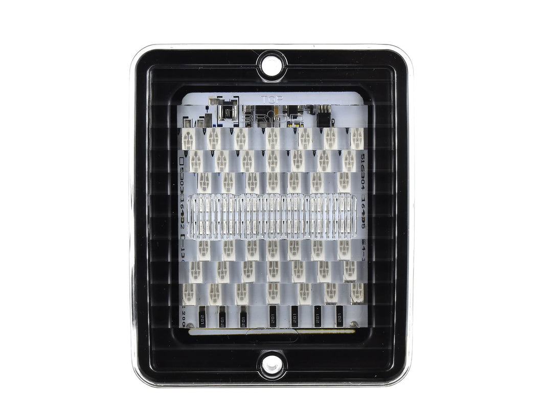 BriodLights LED baklampa bak – bromslampa klart glas 10 – 30 V – produktbild framifrån | Briodlights