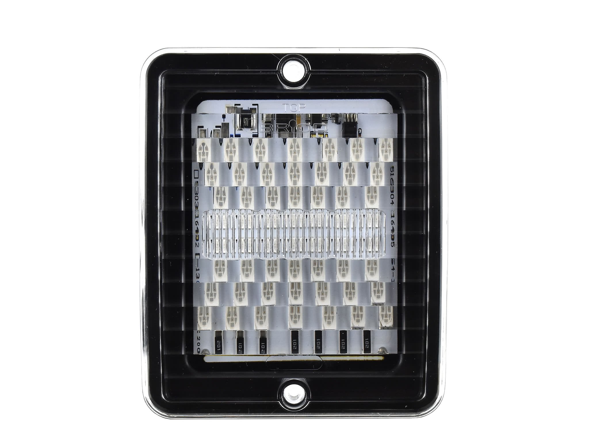 BriodLights LED baklampa bak – bromslampa klart glas 10 – 30 V – produktbild framifrån | Briodlights