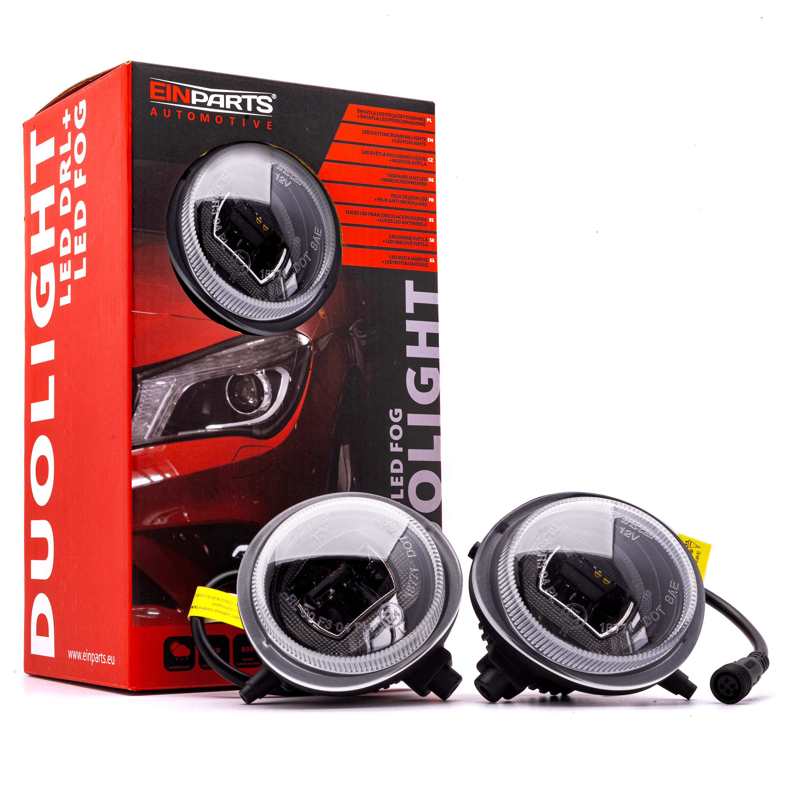 DRL- och dimljus – 6000K – 10 W – 9V - 16V
