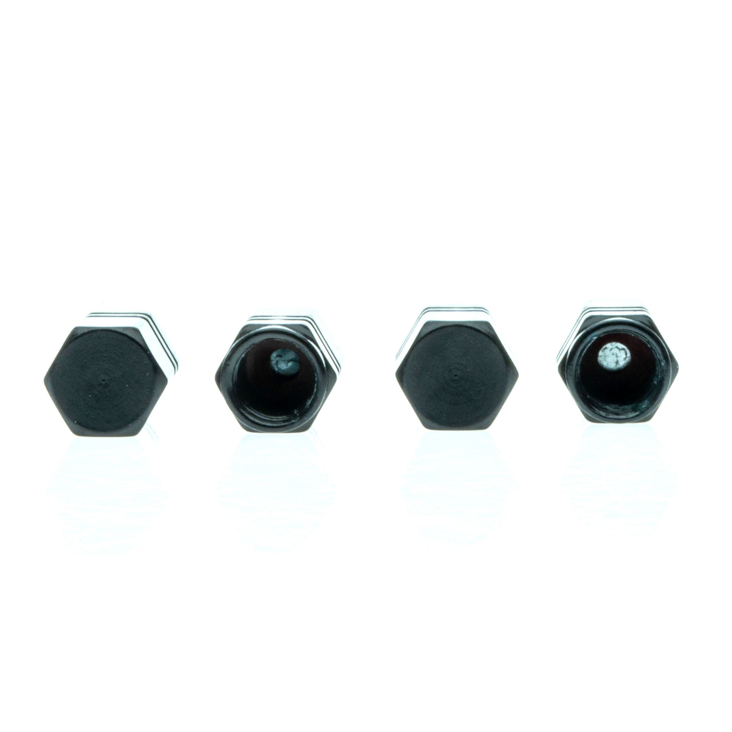 Ventilhattar – Svart – 4-pack