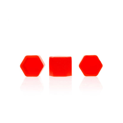Hjulmutterskydd – Röd – Silikon – 20-pack – 17 mm