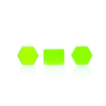 Hjulmutterskydd – Grön – Silikon – 20-pack – 19 mm