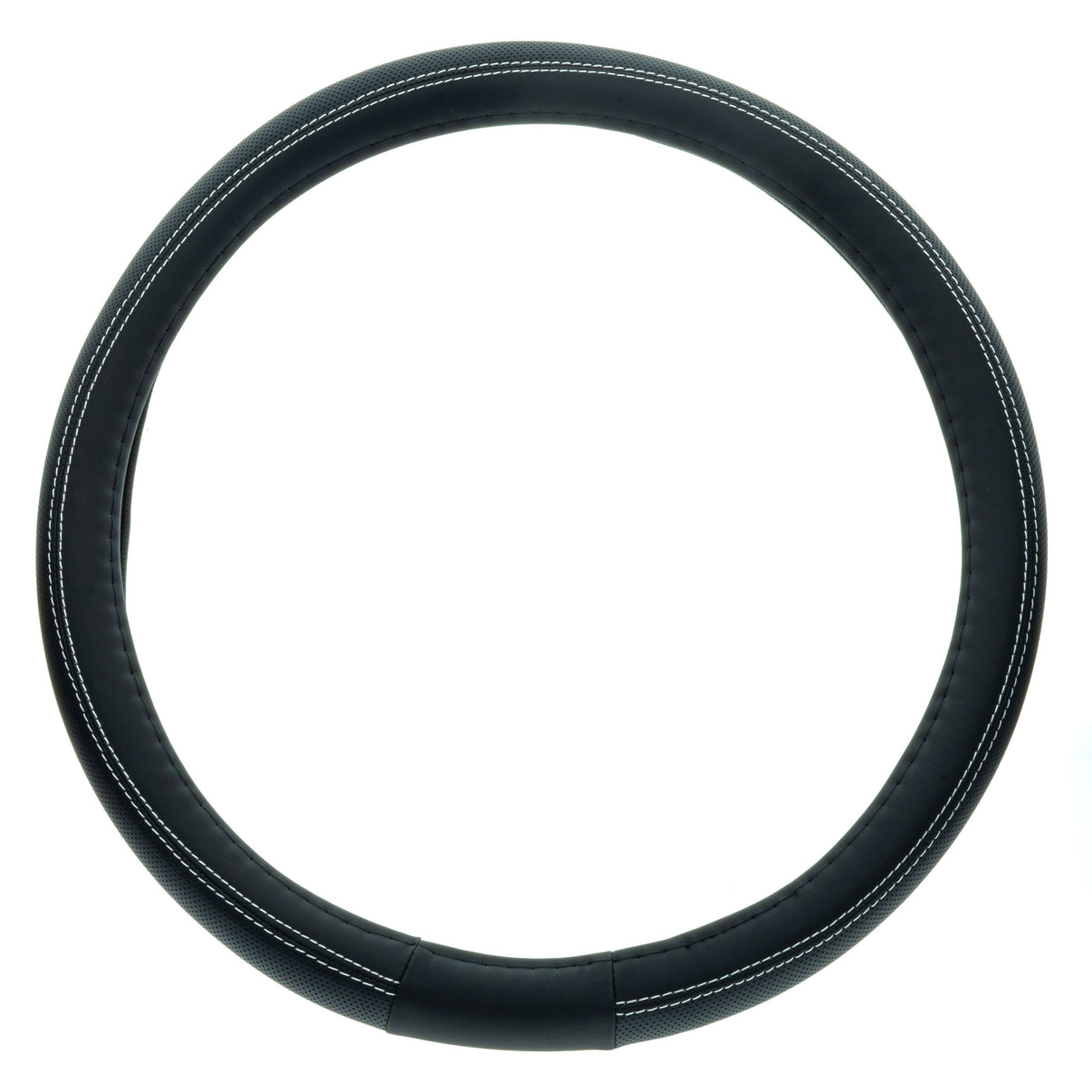 Rattskydd – Svart – Konstläder, Rattdiameter: 37-39 cm
