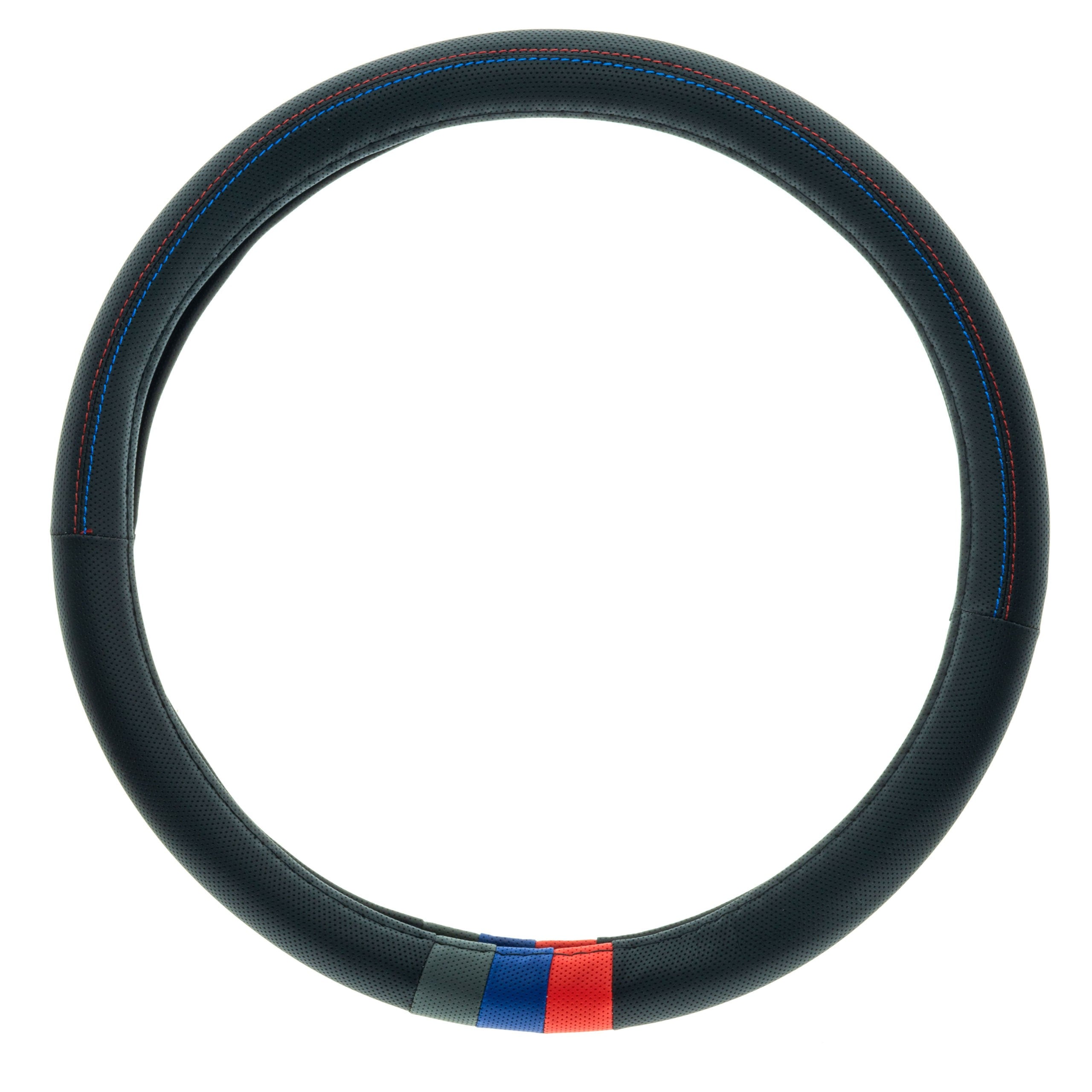 Rattskydd – Svart – Konstläder, Rattdiameter: 37-39 cm