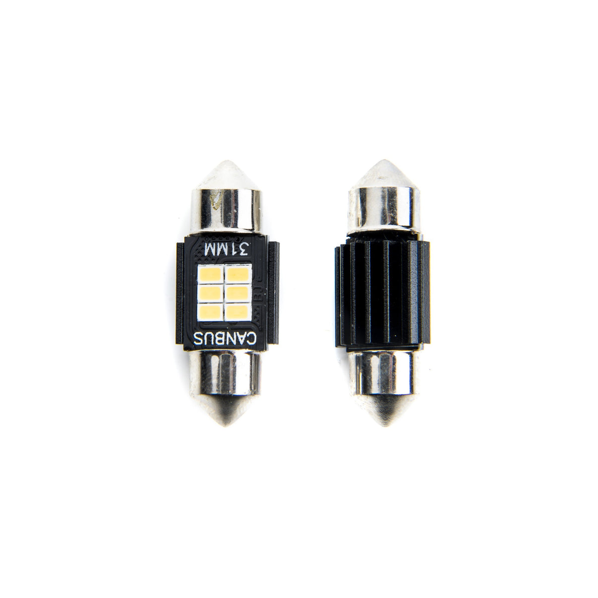 LED-lampa för bil – C5W/ C10W – SV8.5–8 – 5000K – 6 LED – SMD 2016 – 2-pack