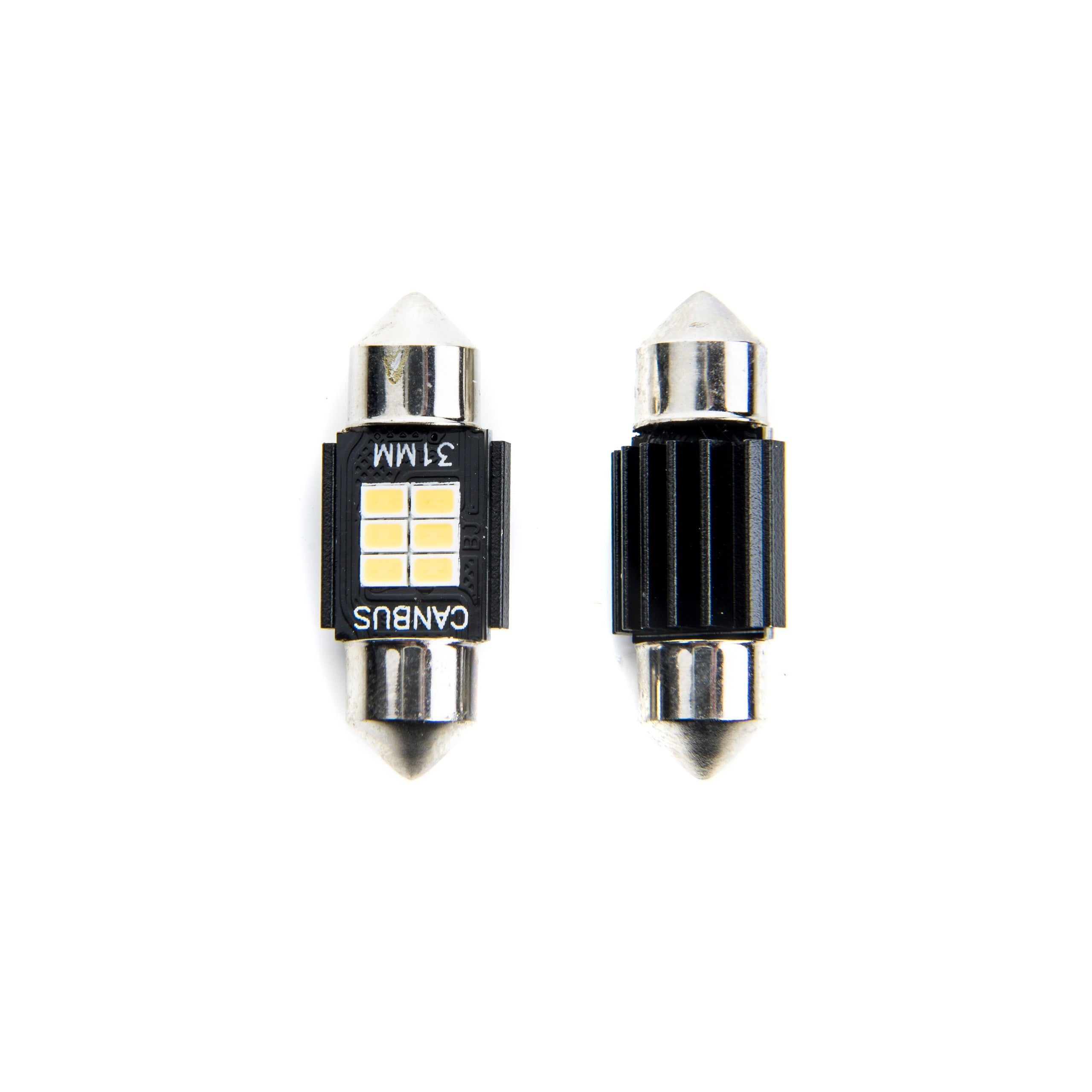 LED-lampa för bil – C5W/ C10W – SV8.5–8 – 5000K – 6 LED – SMD 2016 – 2-pack