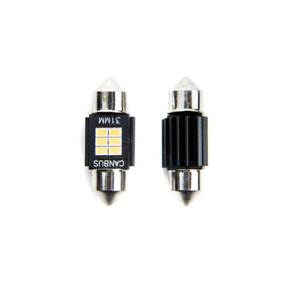 LED-lampa för bil – C5W/ C10W – SV8.5–8 – 5000K – 6 LED – SMD 2016 – 2-pack