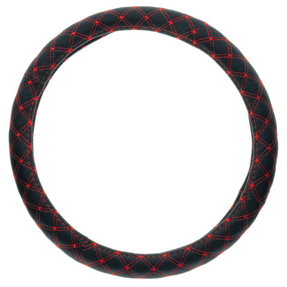Rattskydd – Svart – Konstläder, Rattdiameter: 37-39 cm