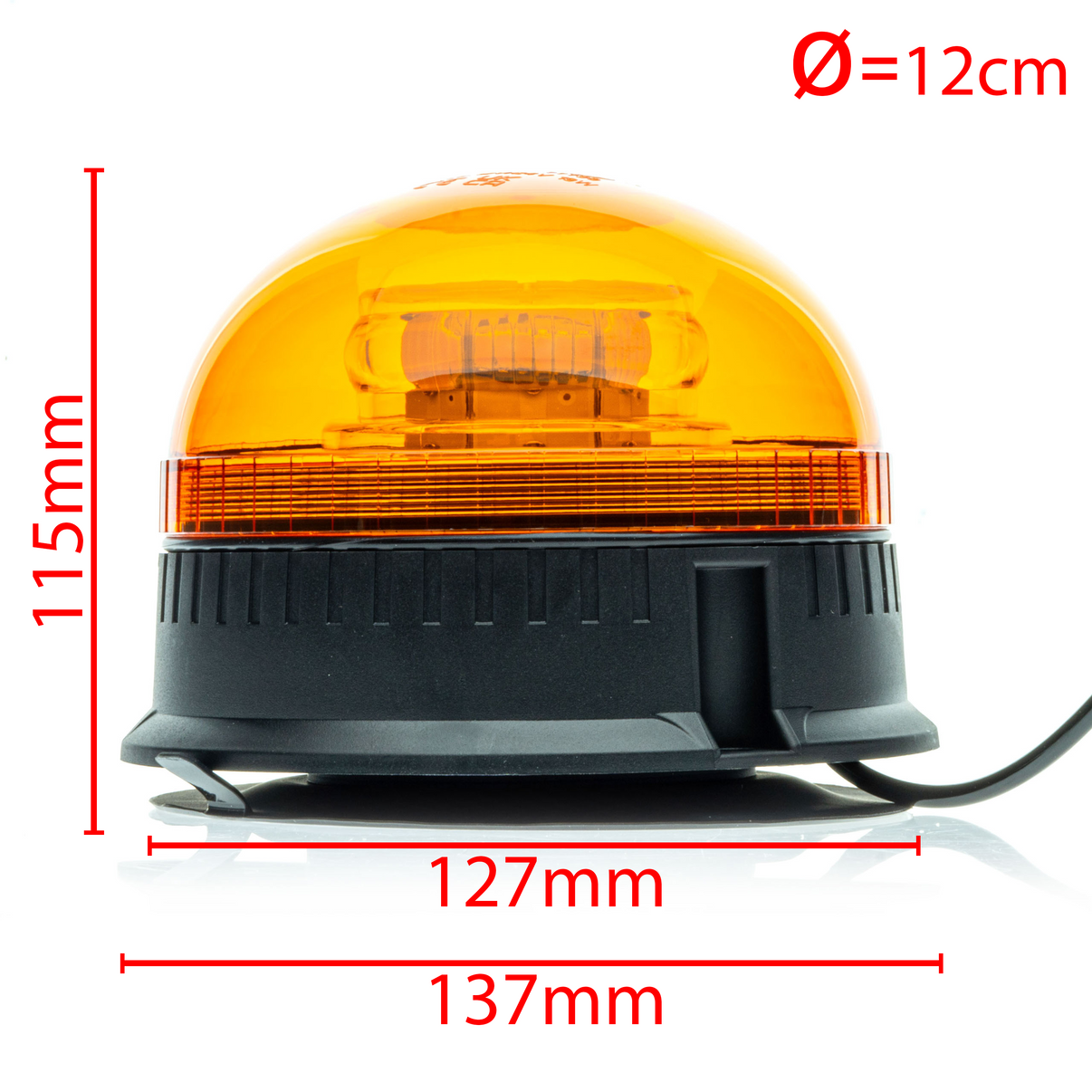 LED-varningsljus – 1700–1800K (Orange) – 19W – 12V, 24V
