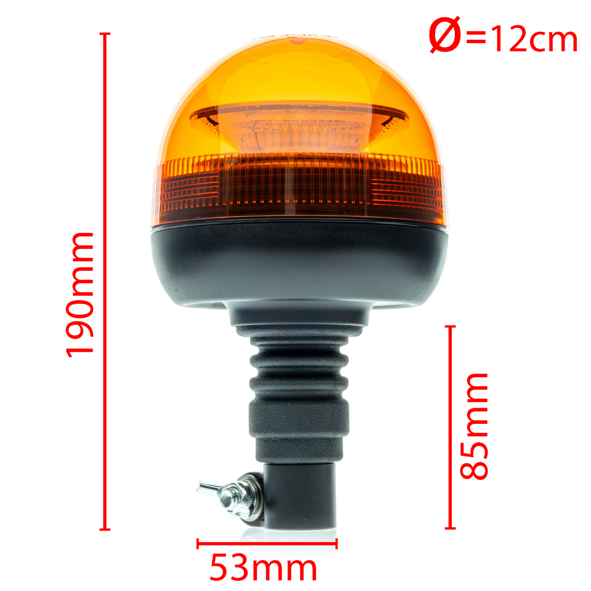 LED-varningsljus – Orange – 1700–1800K (Orange) – 19W – 12V, 24V