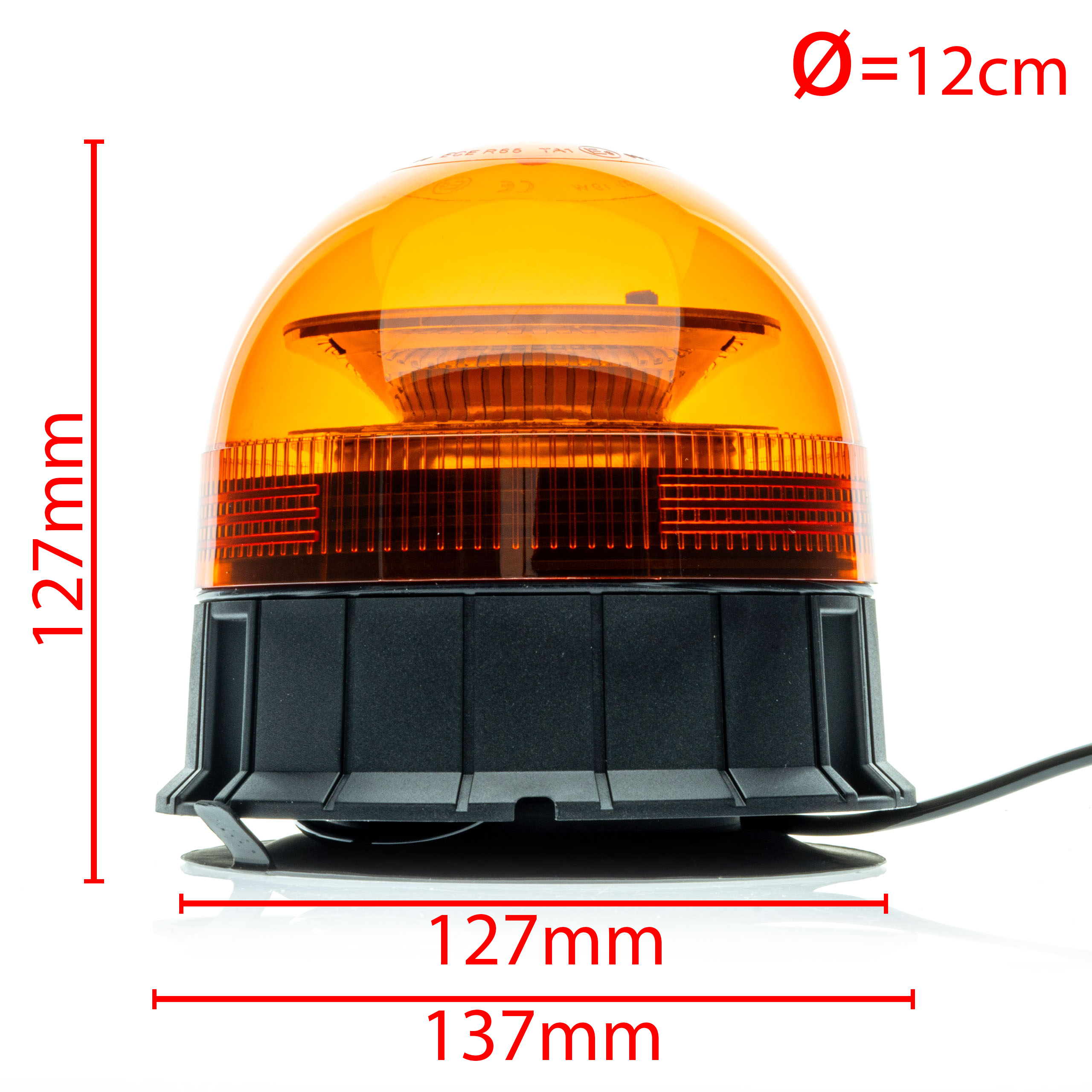 LED-varningsljus – 1700–1800K (Orange) – 19W – 12V, 24V