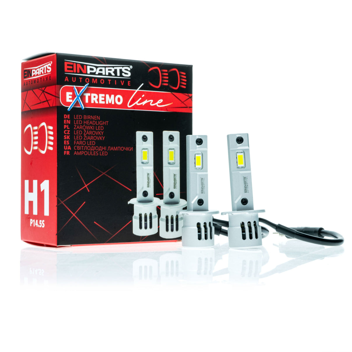 LED-konverteringssats – H1 – 6000K – 9V - 16V – P14.5S – 2-pack