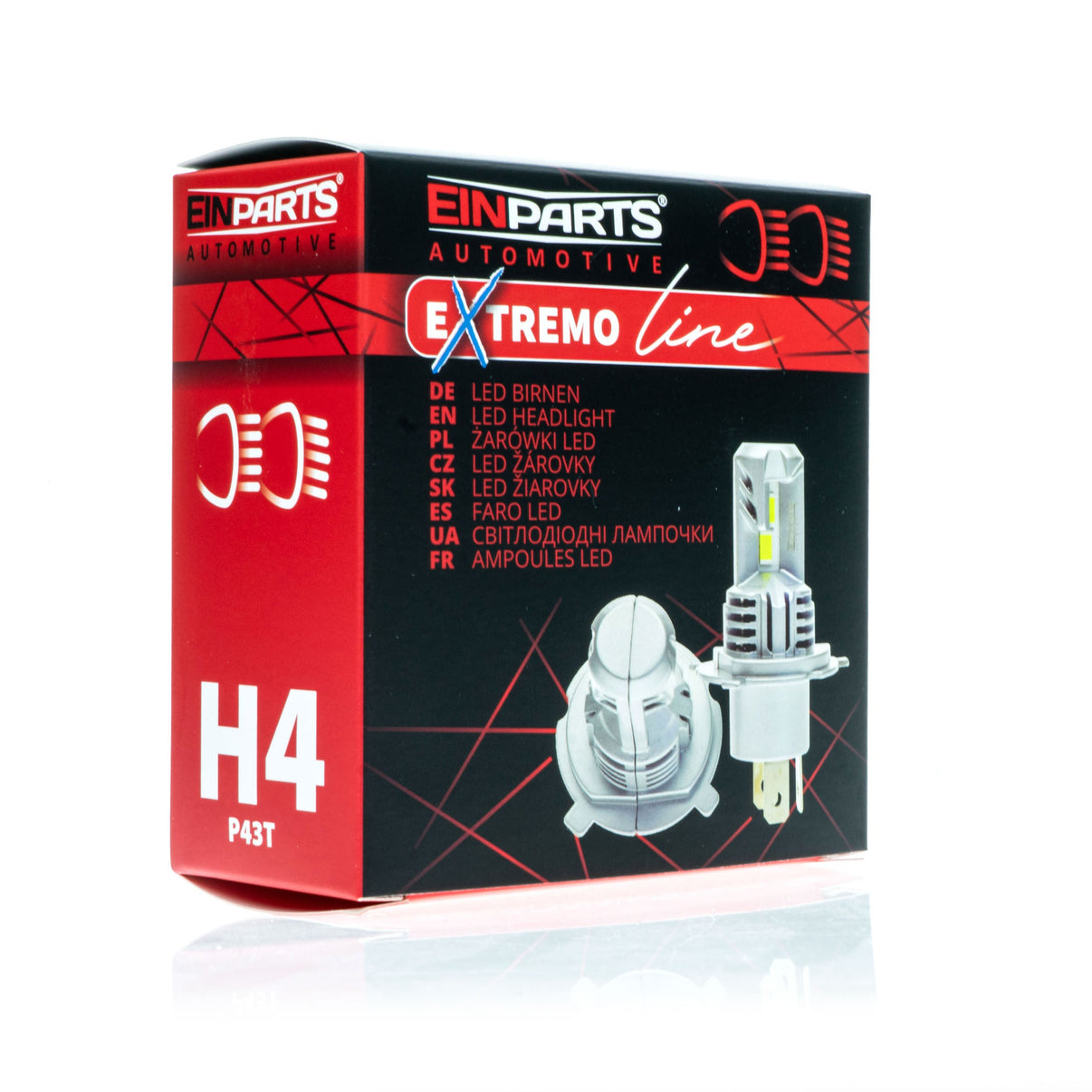 LED-konverteringssats – H4 – 6000K – 9V - 16V – P43t – 2-pack