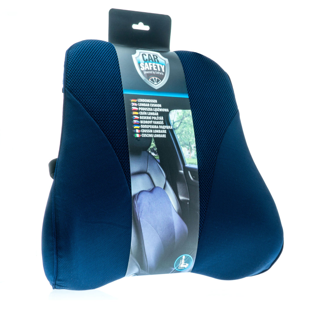 Bilkudde och nackstöd – Grå – 44 × 43 × 13 cm – Knitwear, Memory foam, Nät