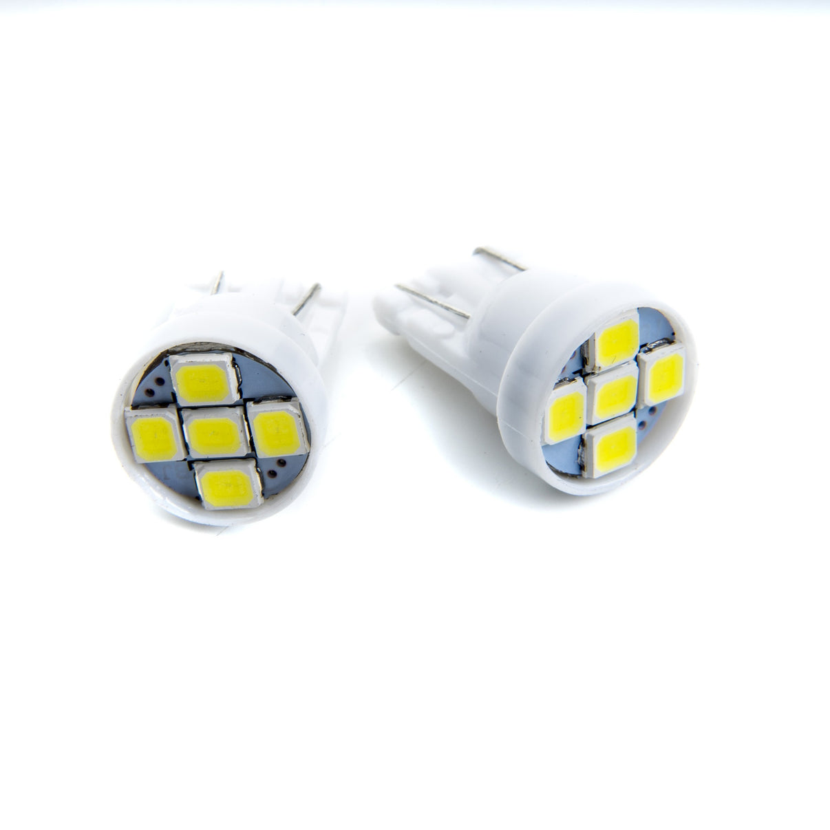 LED-lampa för bil – W5W – W2,1x9,5d – 6000K – 5 LED – SMD 2835 – 2-pack