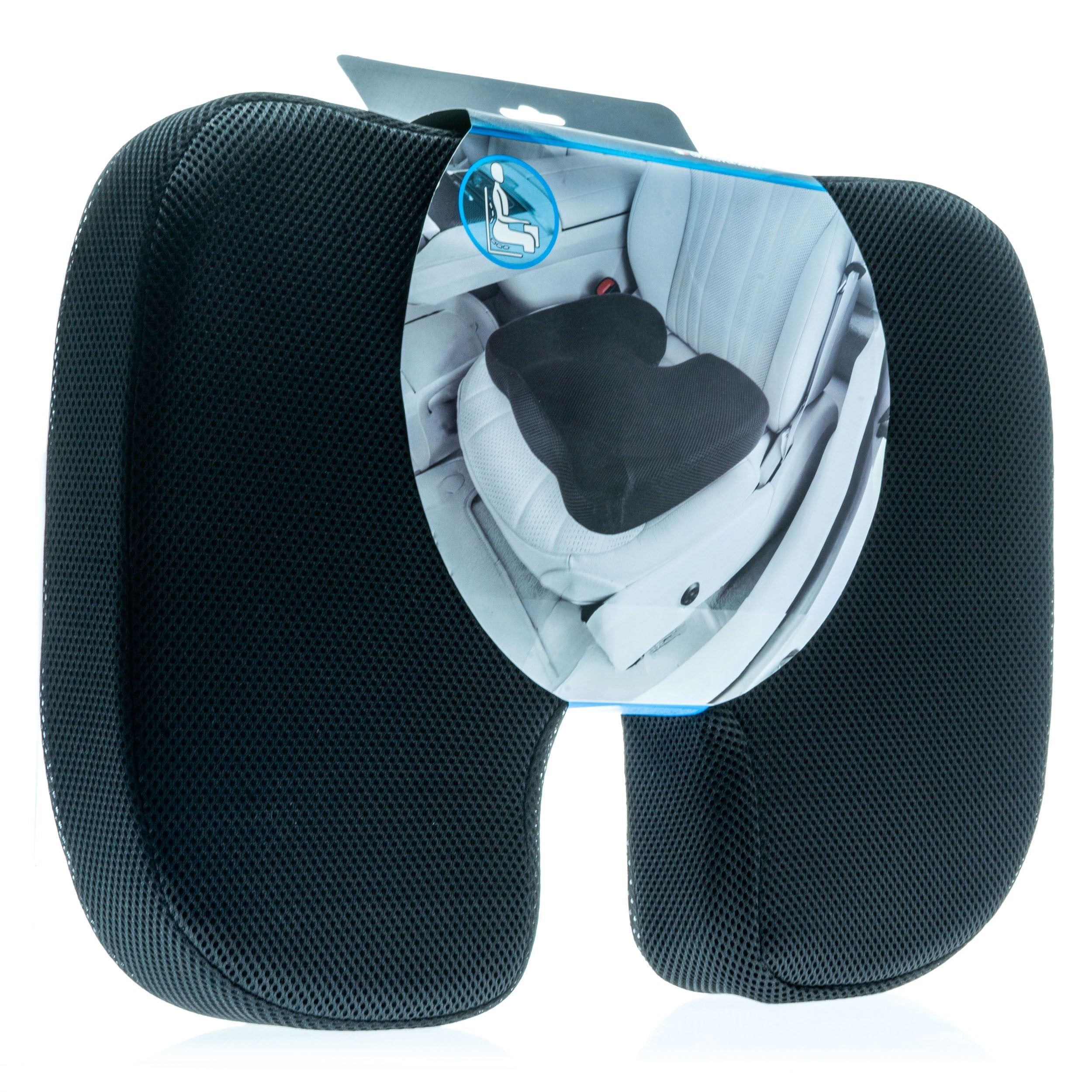 Bilkudde och nackstöd – Svart – 45,7 × 36 × 7 cm – Nät cloth