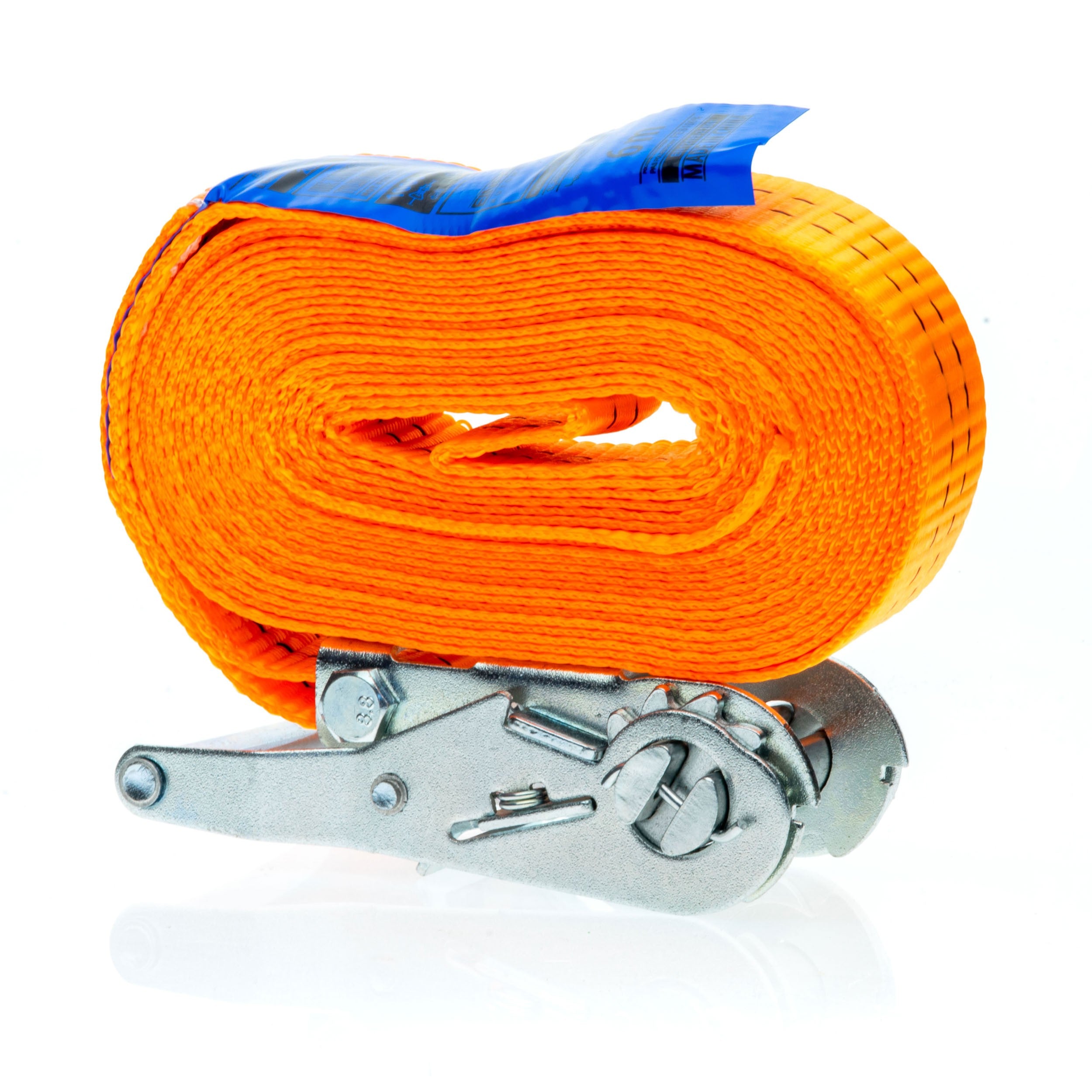 Lastsäkring – Orange – 6 m – 100% polyester (PES)