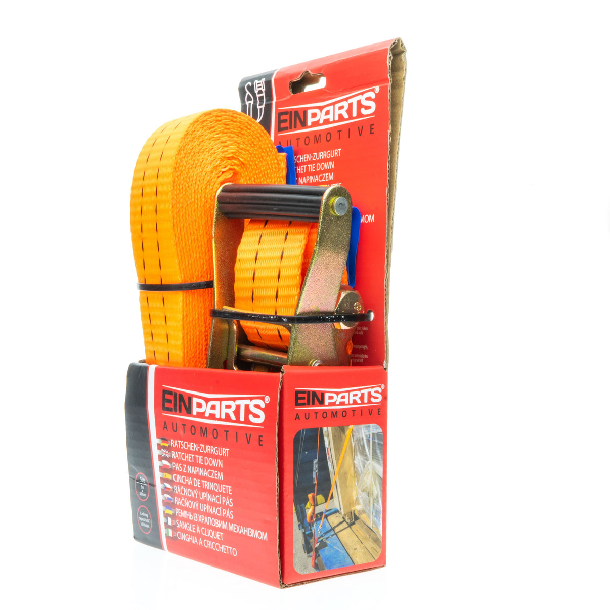 Lastsäkring – Svart, Orange – 5 m – PVC