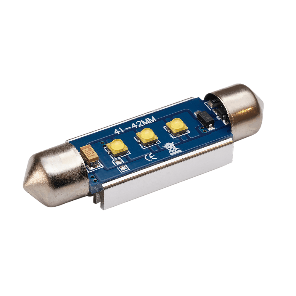 billede, der viser brug af 42 mm – C5W Super Canbus Cree LED – Carlevel