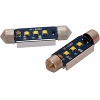 produktbillede fra forsiden viser 42mm – C5W Super Canbus Cree LED – Carlevel