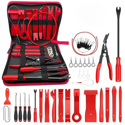 produktbild framifrån visande 43-delars Trimverktyg för Bilinteriör – Carlevel