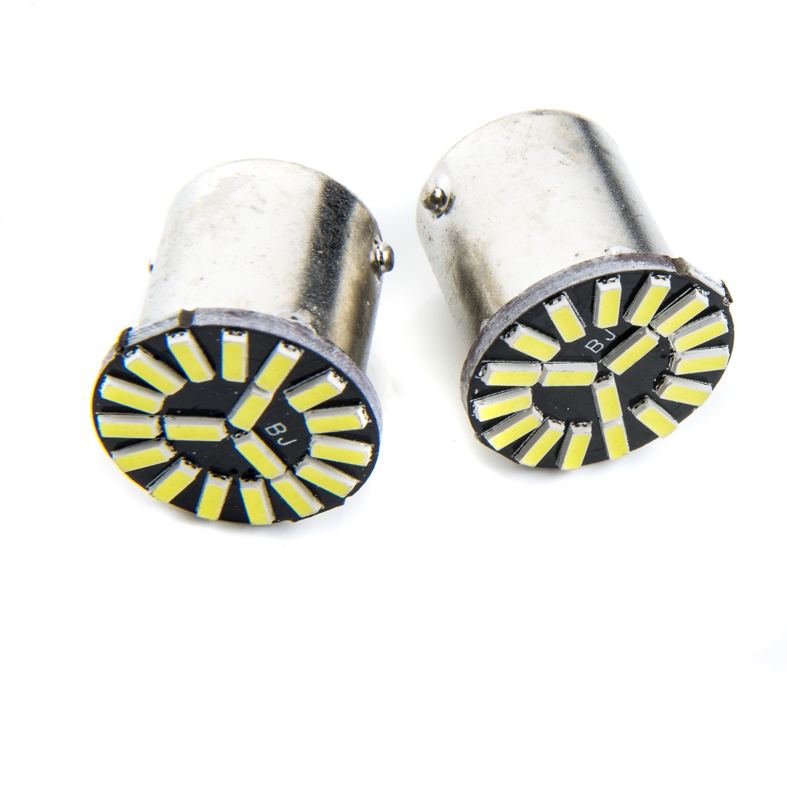 LED-lampa för bil – P21W – BA15S – 6000K – 18 LED – SMD 4014 – 2-pack